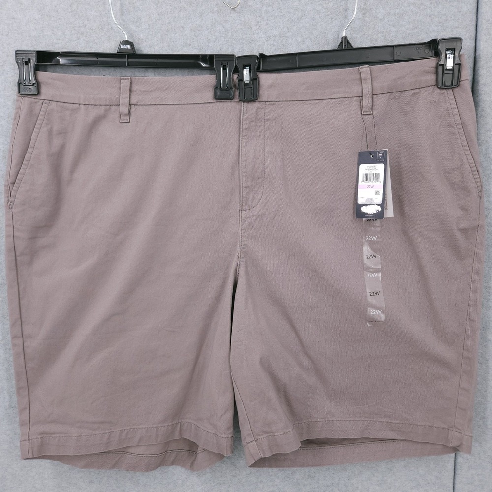 Tommy Hilfiger Hollywood‎ Casual Bermuda 9" Shorts Nickel Womens Size 22W NWT